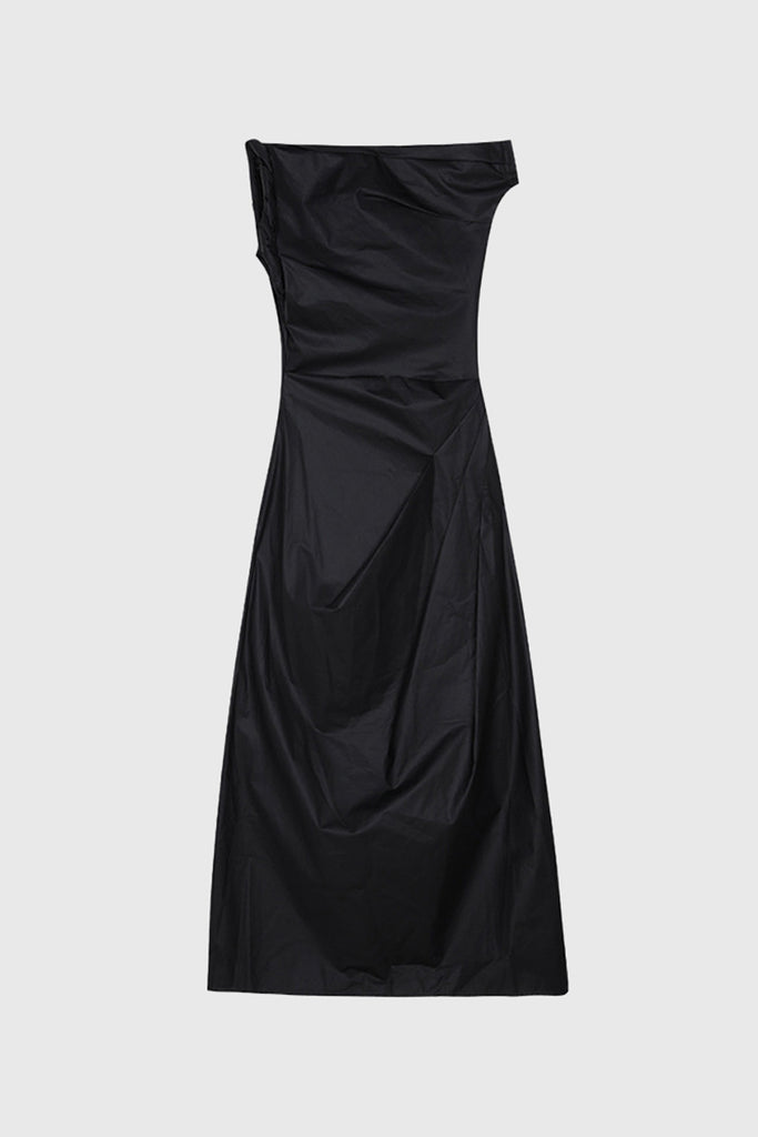 Klasyczna sukienka midi - czarna