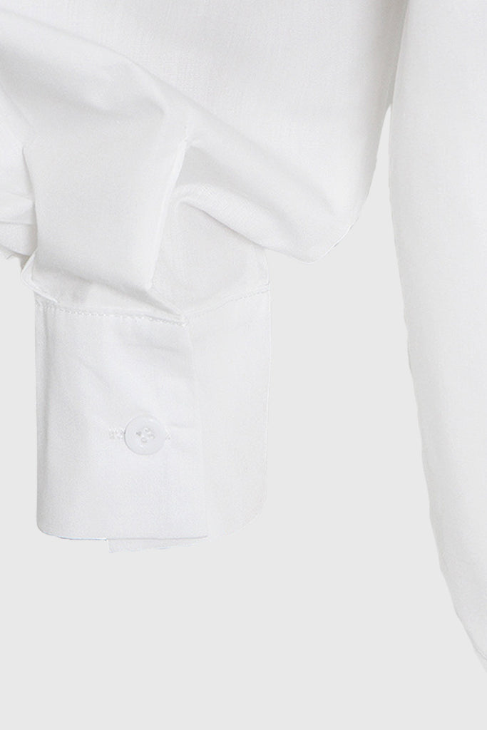 Camicia in denim con gilet allegato - Bianco