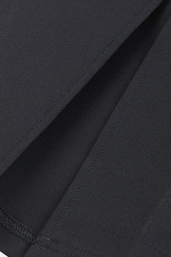 Pantaloni con spacco - Nero