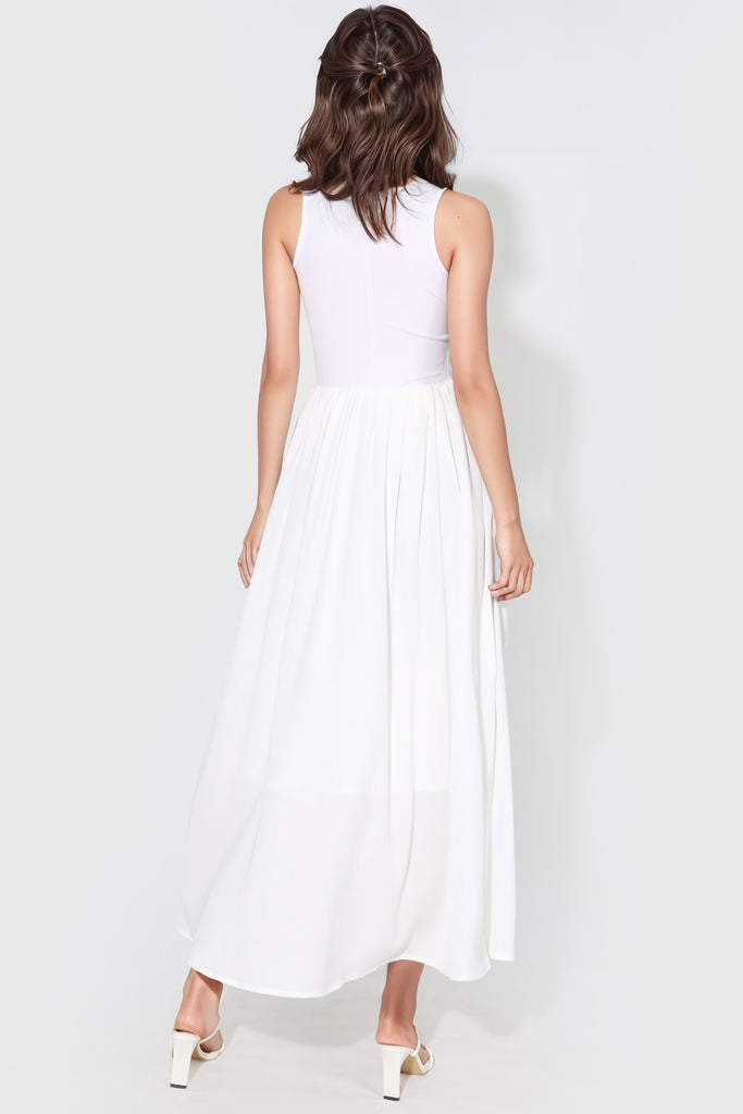 Sleeveless Dress - White