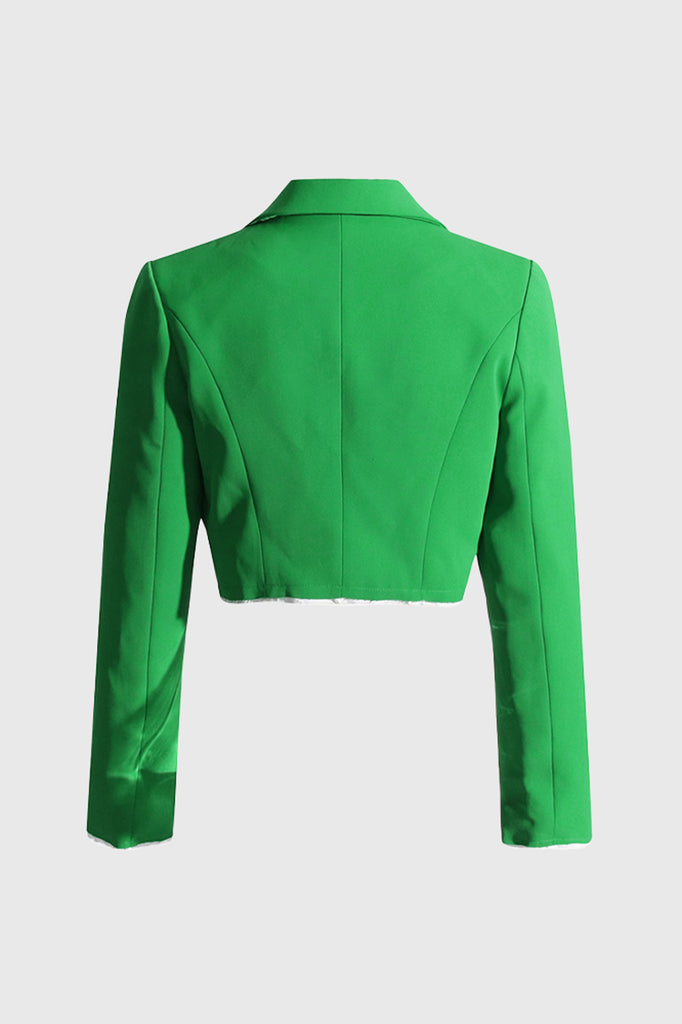 Afslappet jakkesæt i 2 dele - grøn