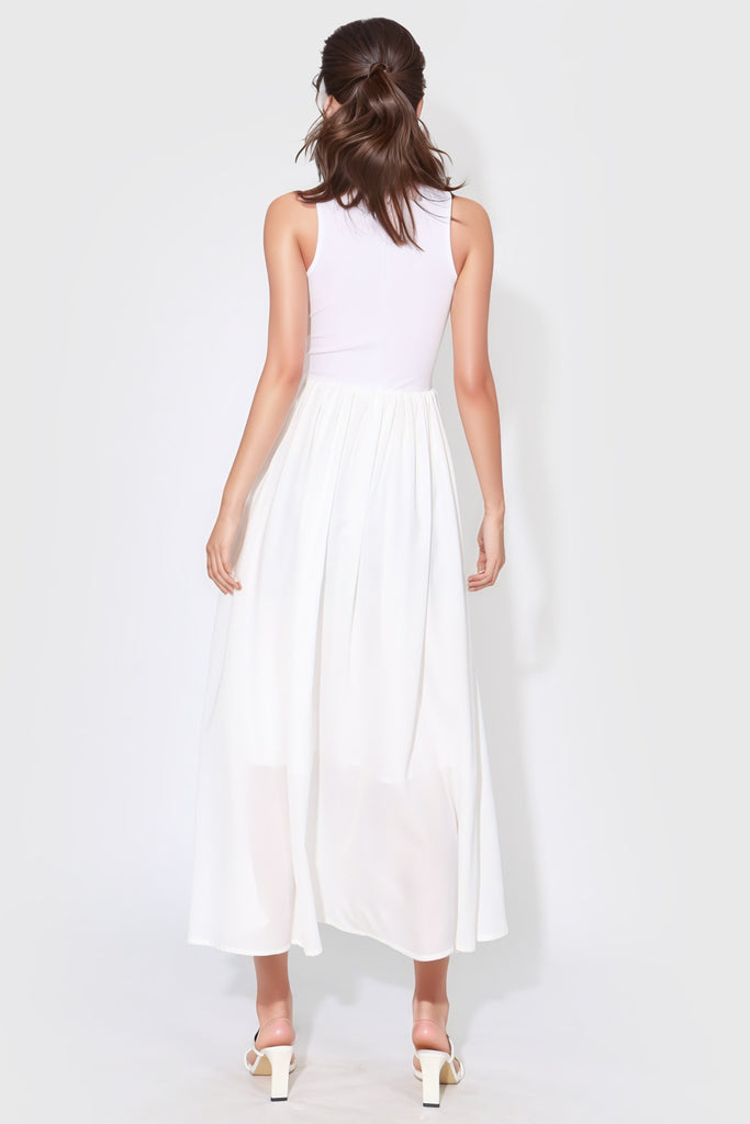 Sleeveless Dress - White