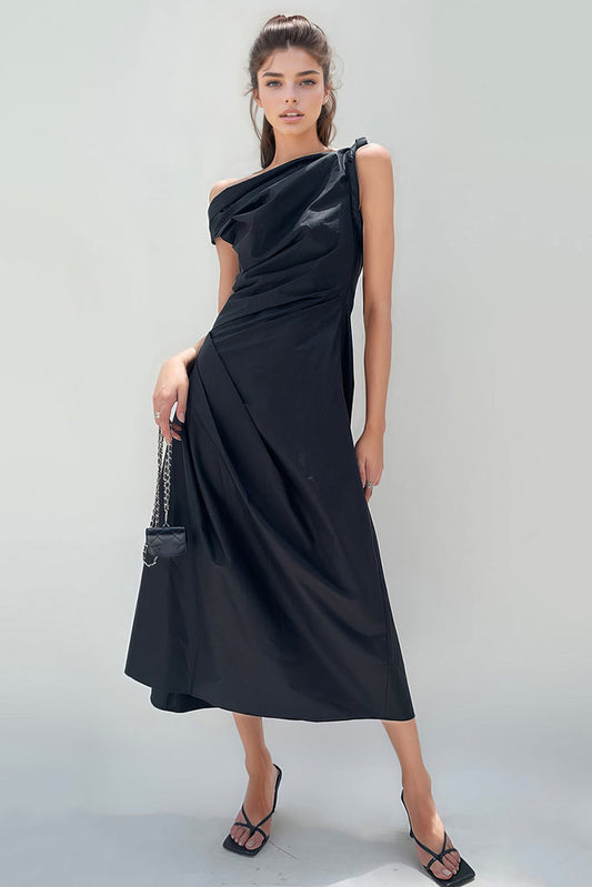 Vestido Midi Clássico - Preto