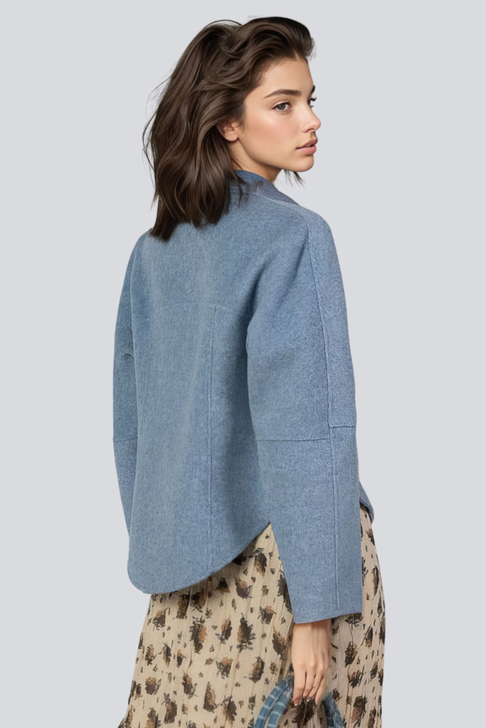Krátká bunda Cambered Jacket - modrá