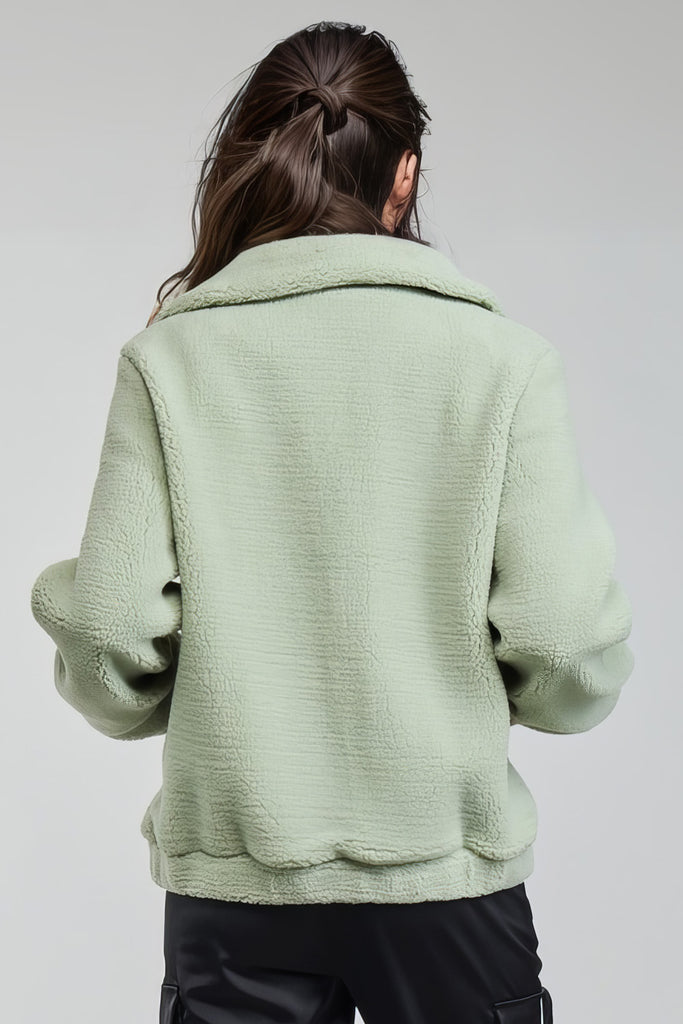 Veste courte Teddy - Vert