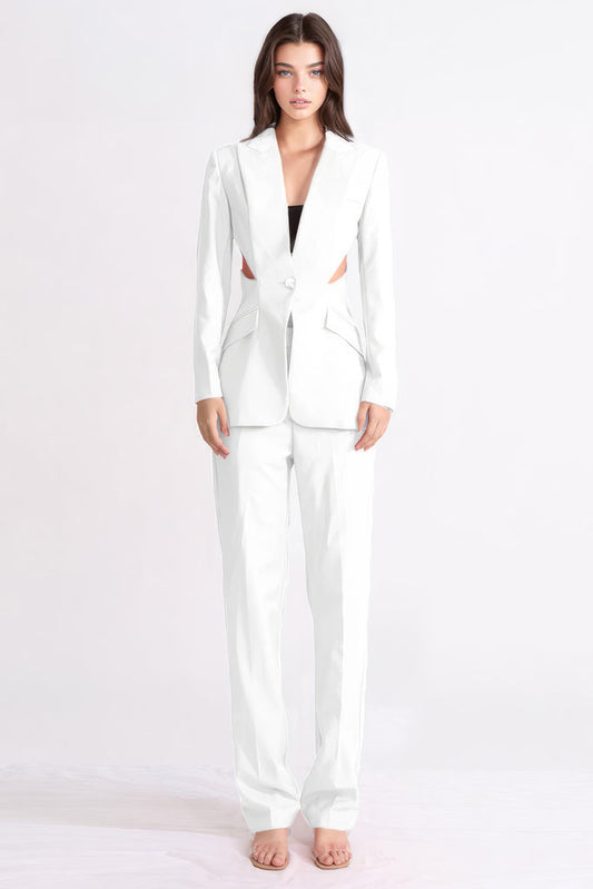 Suit 2-Piece Set - White