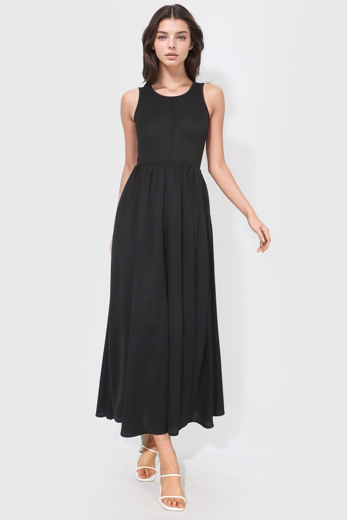 Vestido sem mangas - Preto