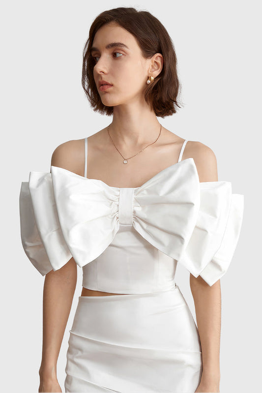 Ribbon Top - Blanco