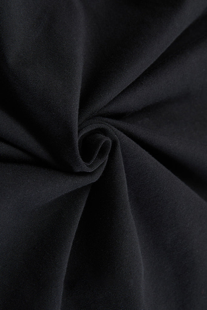 Ærmeløs kjole i knælængde - sort