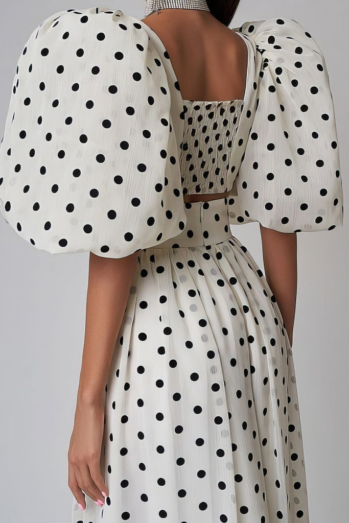 Polka Dot 2-delige set - Wit