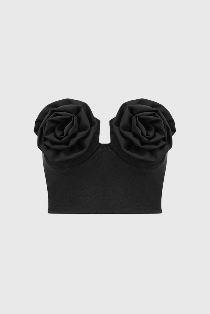 Tílko Roses Bandeau - černé