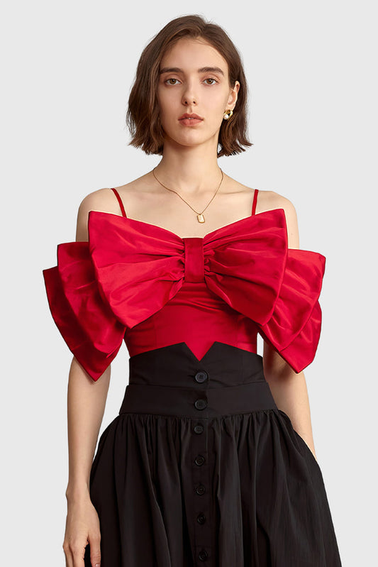 Ribbon Top - Rojo