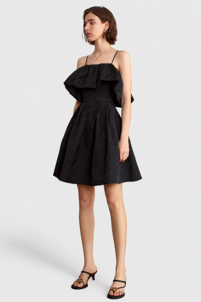 Mini robe texturée - Noir
