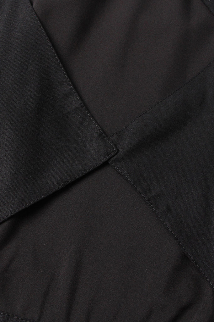 Midi-jurk met ruguitsnijdingen - Zwart