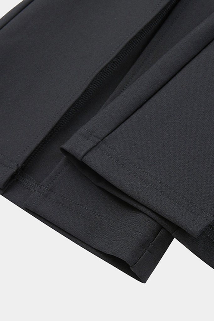 Pantaloni con spacco - Nero