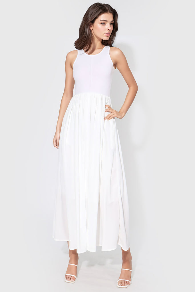 Sleeveless Dress - White