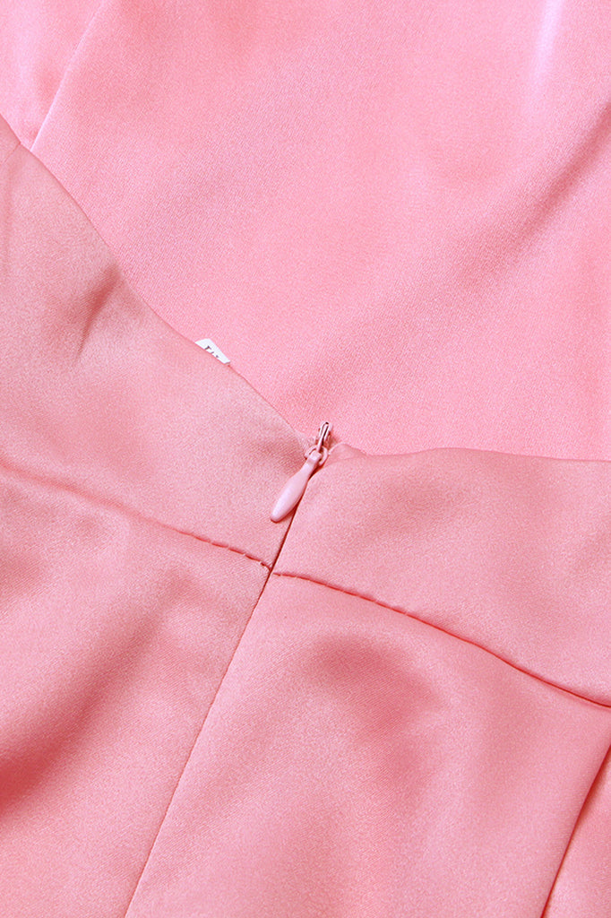 Mini abito con dettaglio sul fondo - Rosa