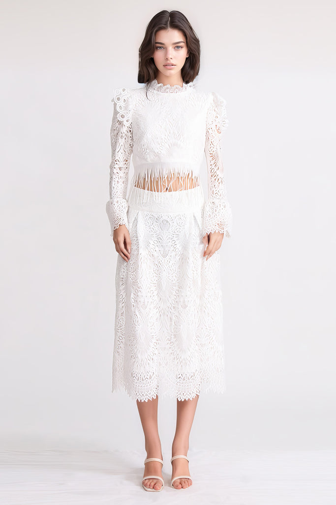 Lace 2-Piece Set - White