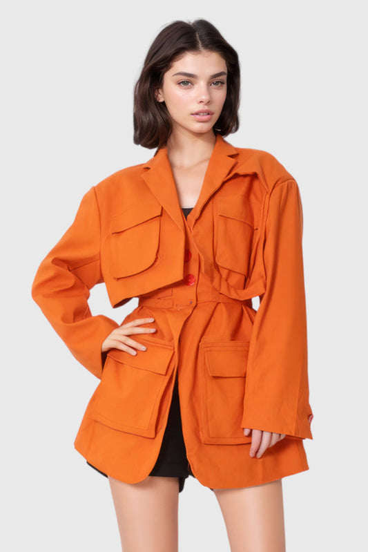 Veste cargo Cambered - Orange