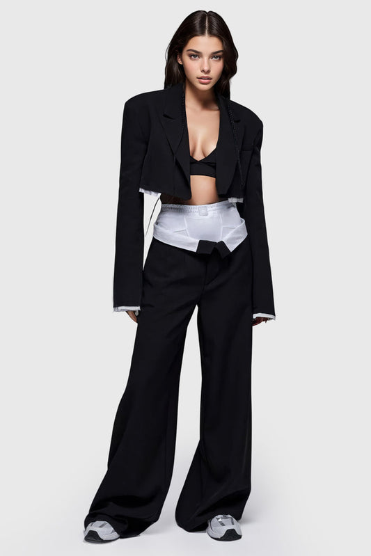 Casual 2-Piece Suit - Black