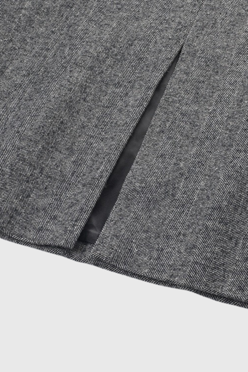 Short Textured Jacket with Pockets - Grey